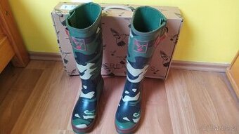 Vysoké holínky Evercreatures vel. 38 s kamufláží