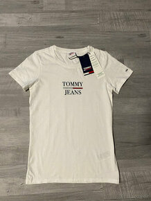 Dámské triko Tommy Jeans bílé S - 1