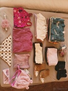 Krabice dětského oblečení pro holčičku 6-12 m