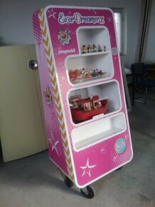 Pěkná kovová reklamní vitrína Playmobil