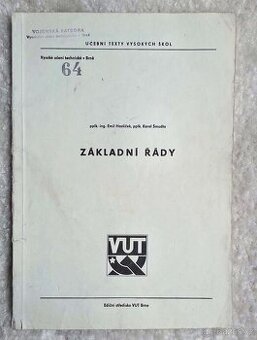 Základní řády - VUT - Vojenská katedra - 1986