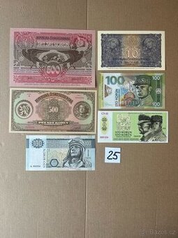 Prodám čs. bankovky (25 z 25)