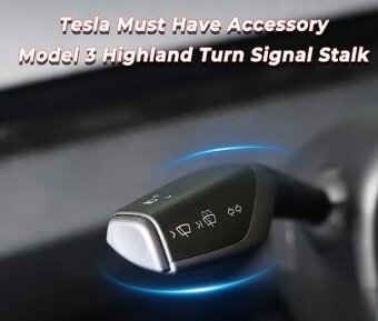 Páčky směrových světel a řazeni na Tesla Model 3 Highland