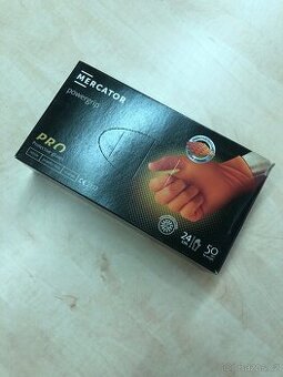 Nitrilové rukavice Powergrip oranžové po expiraci