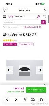 Xbox series S + sluchátka + ovladač