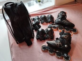 Kolečkové brusle vel. 36 K2 ALEXIS 80 BOA, chrániče, taška