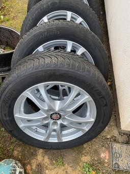 Alu kola 16” 5x108 a zimní pneu 215/55/R16