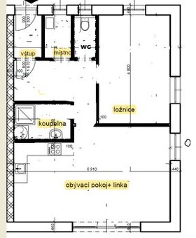 Pronájem bytu 2+kk 70 m2 v Louňovicích