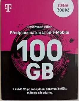 🔥 T-Mobile 100 GB SIM – Limitovaná edice 🔥