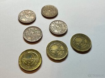 Sada 7ks mincí 2000 (Milénium) 10Kč a 20Kč Orloj/Astroláb - 1