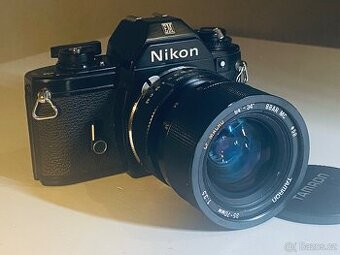 Nikon EM + Tamron BBAR MC 35-70mm f/3,5 Macro – plně funkční