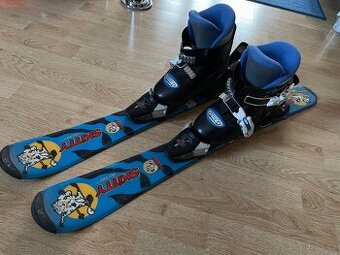 Dětské lyže 80cm + lyžáky 18cm