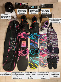 Dětský snowboard Burton 110, 120, 130 cm