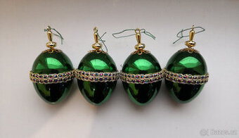 Luxusné zdobené veľkonočné ozdoby 4x