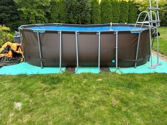 Bazén ovál 427x275x100cm + příslušenství