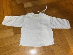 RETRO kojenecká košilka plátěná