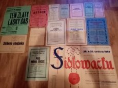 Prodám staré divadelní plakáty od r. 1919 hlavně Kostelec - 1