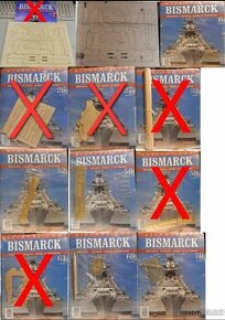 Model bojové lodi Bismarck měřítko 1:200 k sestavení