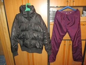 XL-péřová bunda ADIDAS+kalhoty CLIMAwarm zateplené