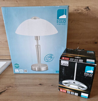 EGLO dotyková stmívatelná lampa + nové závěsné svítidlo