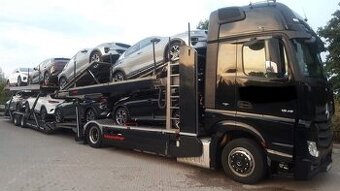 autotransportér mercedes actros + kassbohrer supertrans
