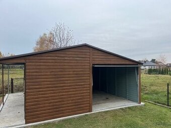 Plechová garáž 5,5x6m - 1