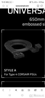 CORSAIR Type 4 PSU 90° 12V-2x6 Style A Cable