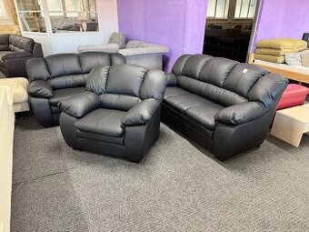 Sedací souprava 3 + 2 + 1 - kůže - NEPOUŽITÁ