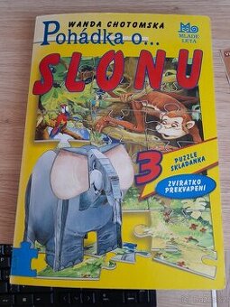 Kniha Pohádka o slonu s puzzle skládanka - 1