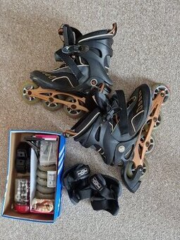 In-line brusle K2 pánské vel. 9,5 + náhradní kolečka 85 mm