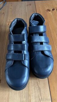 Diabetické kožené boty - ortopedické