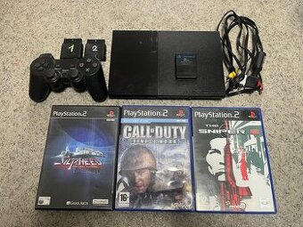 PLAYSTATION 2 + HRY + PŘISLUŠENSTVÍ