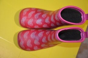 gumáky růžové s kočičkami 27