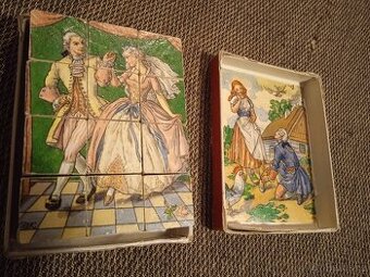 Staré dřevěné kostky Popelka