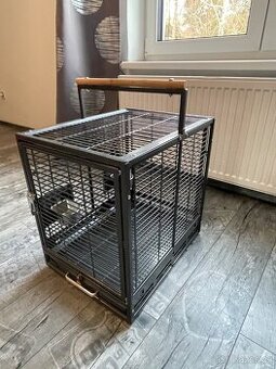 Transportní klec pro papoušky