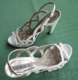 Svatební, společenské bílé střevíčky ALDO, v.38, kůže