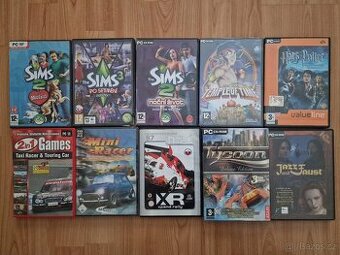 Staré PC hry. Viď foto.