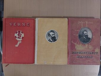 Knihy Jules Verne - 3 historické výtisky