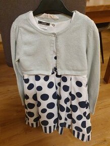 Dívčí sváteční šaty Magrof, bolérko HM, vel.122-128