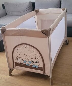 Cestovní postýlka Zopa Animal Beige