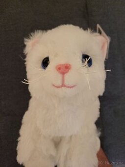Nová plyšová hračka Bílá kočička – 25 cm