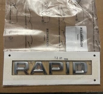 Nápis "Rapid" Logo Škoda, OEM: 5JA853687A2ZZ