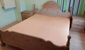 Selská kompletní ložnice z masivní borovice,6431