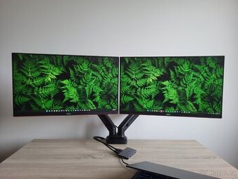 2x AOC 24G2U/BK + stojan AlzaErgo