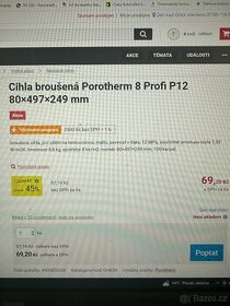 Cihly Porotherm 8 Profi P12 - 1