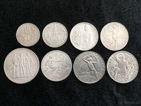 ZAMLUVENO 8 kusů AG RU, ČSR, ČSSR, Německo, každá mince jiná