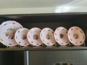Růžový porcelán,dětské talíře LEANDER - 1