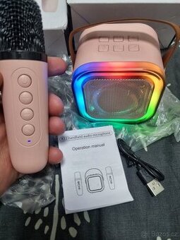 Bezdrátový mini karaoke set 2x mikrofon K12 kus 250 kč
