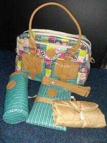 Přebalovací taška LÄSSIG VINTAGE METRO BAG FLOWER QUILT