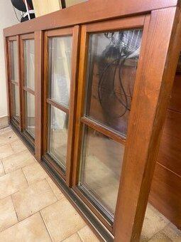 Drevene okno 2mx1.1m